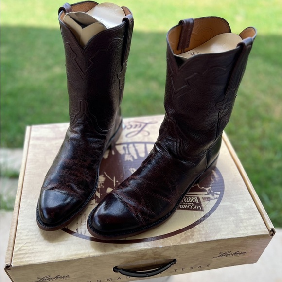 Lucchese Men's Dark Brown Western Boots